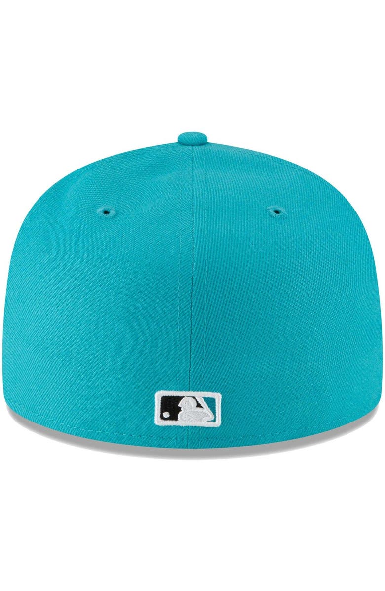 New Era Men's New Era Teal Florida Marlins Cooperstown Collection Turn Back The Clock 59FIFTY Fitted Hat, Alternate, color, Teal