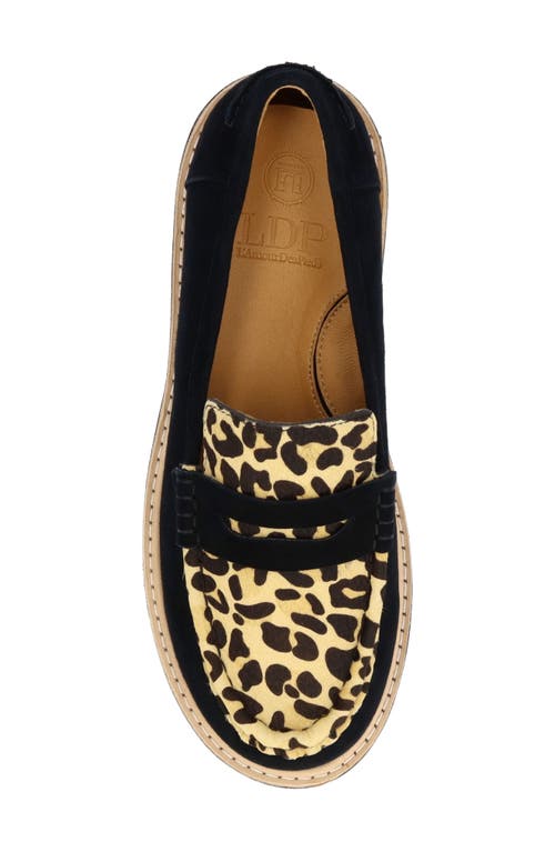 L'amour Des Pieds Yolandi Genuine Calf Hair Penny Loafer In Multi
