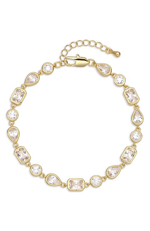 Amara 18k Gold Plated Cubic Zirconia Bracelet
