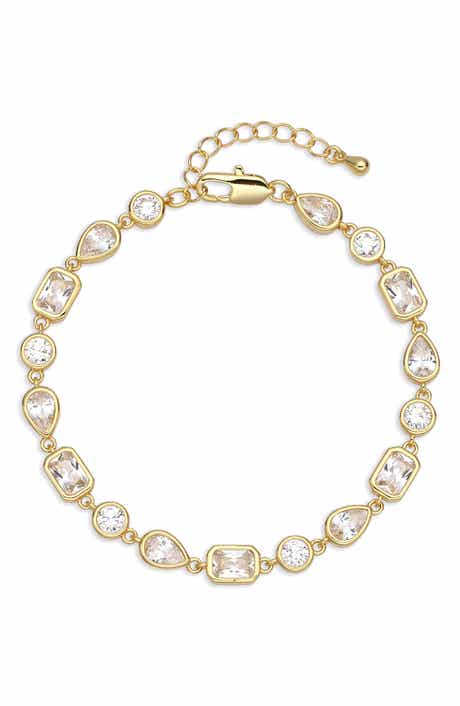 Amara 18k Gold Plated Cubic Zirconia Bracelet