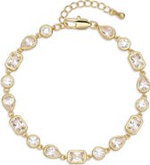 EYE CANDY LOS ANGELES Amara 18k Gold Plated Cubic Zirconia Bracelet