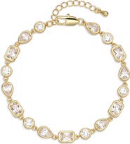 EYE CANDY LOS ANGELES Amara 18k Gold Plated Cubic Zirconia Bracelet