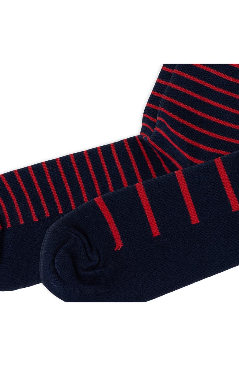 Polo Ralph Lauren Shirting Pattern Assorted 2-Pack Crew Socks, Alternate, color, Navy