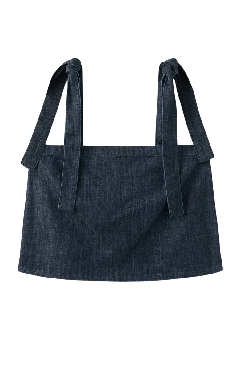 MANGO Calonge Denim Top, Alternate, color, Open Blue