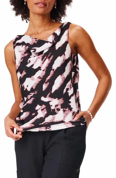NIC+ZOE Spring Shadow Cowl Neck Tank