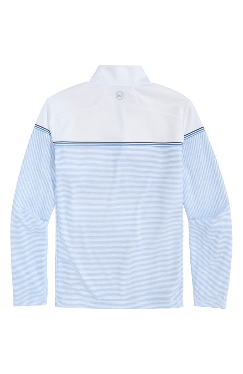 vineyard vines Sankaty Stripe Half-Zip Performance Pullover, Alternate, color, Club Blue