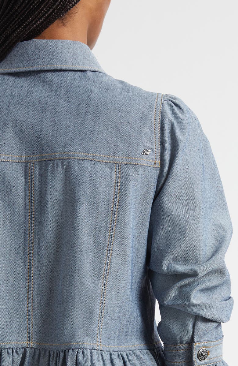 Cinq à Sept Delanie Denim Jacket, Alternate, color, Light Indigo