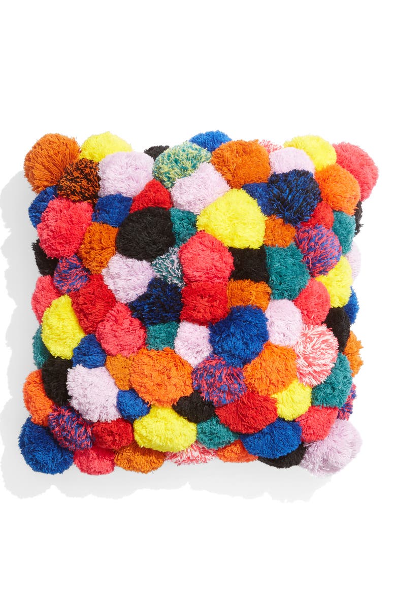 verloop All Over Pom Accent Pillow, Main, color, 