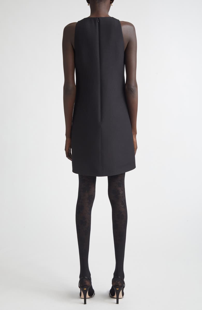 Valentino Crystal Embellished Snake Crepe Couture Minidress, Alternate, color, Black/ Gold