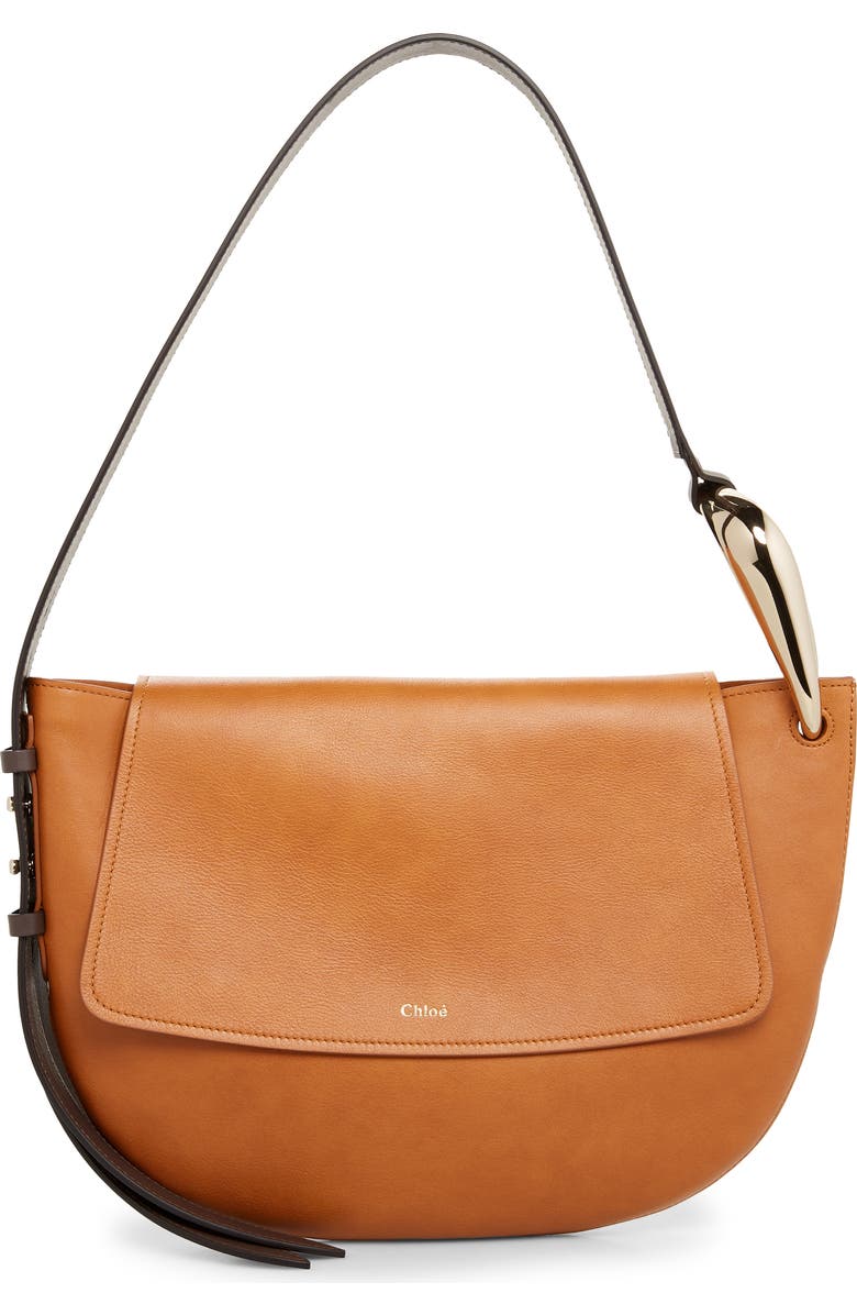 Chloé Kiss Leather Hobo, Main, color,