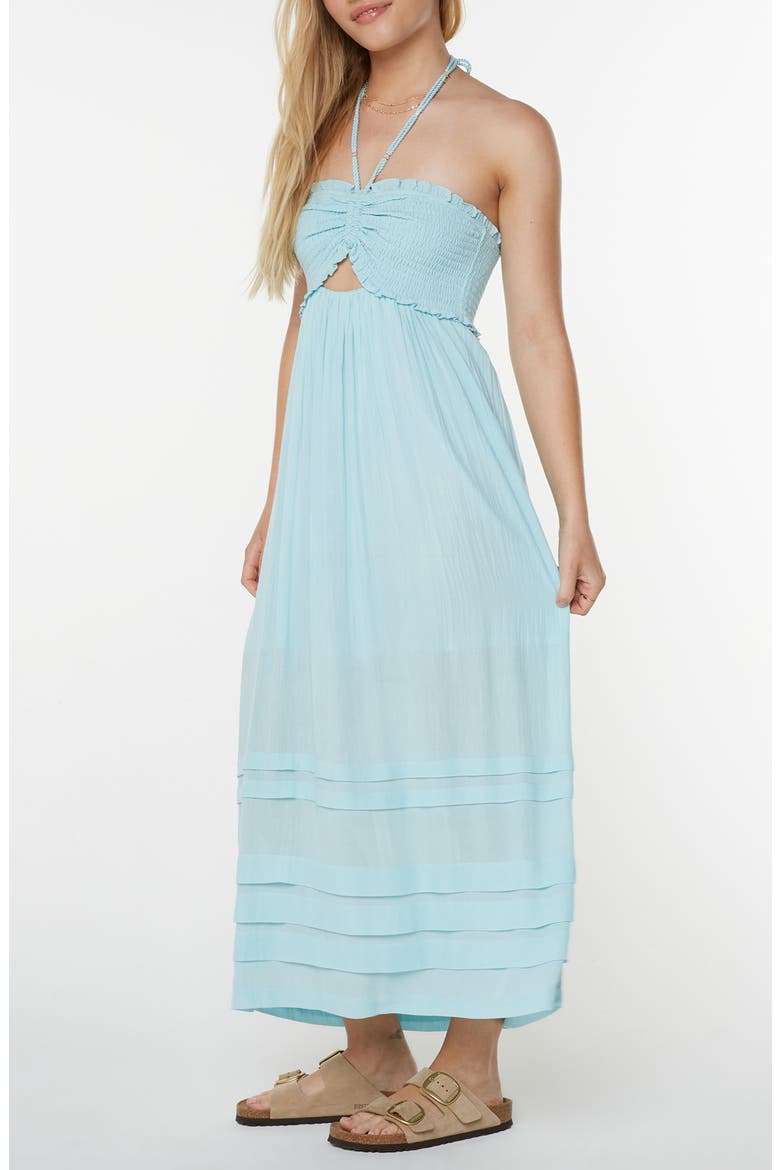 Saltwater Sweetness Convertible Maxi Dress, Alternate, color, TIBETAN STONE SOLID