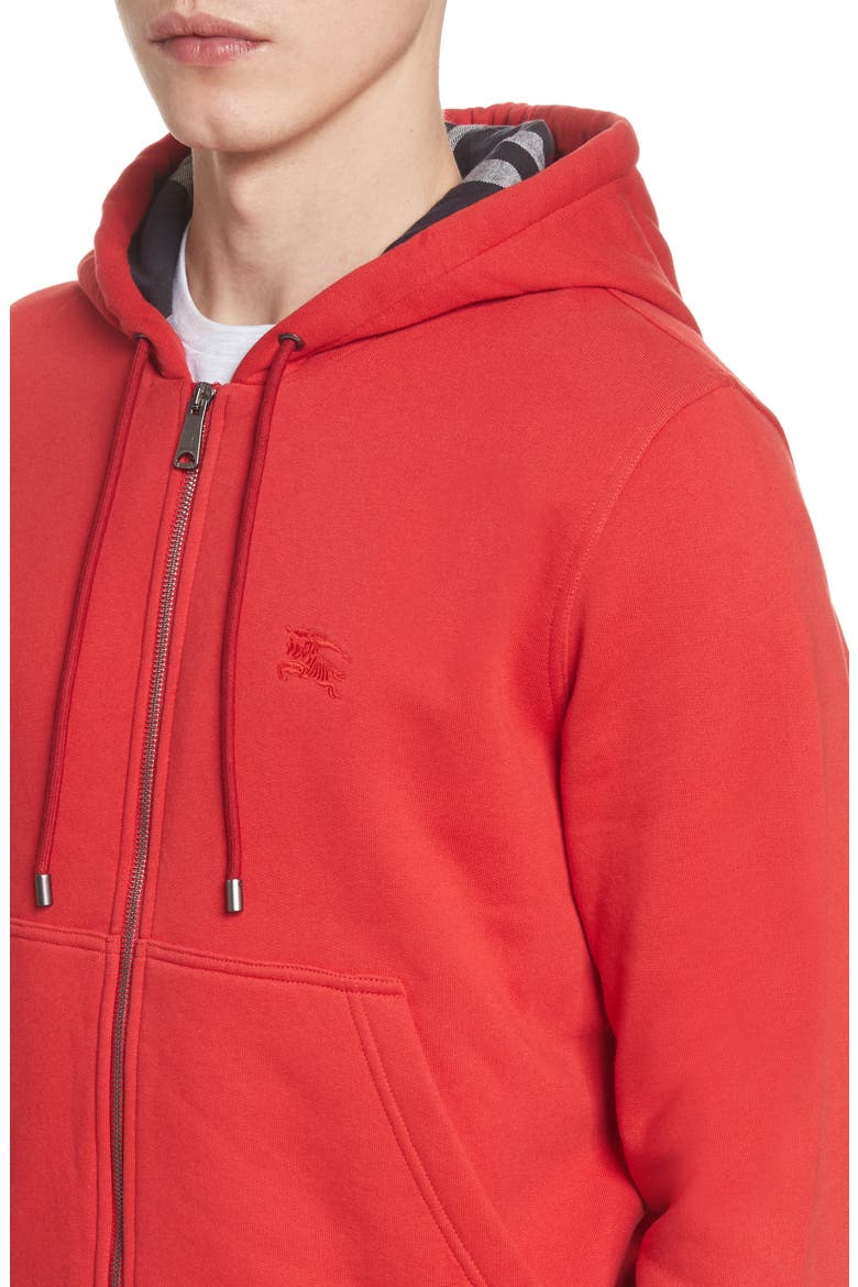 Fordson Fleece Hoodie, Alternate, color, MILITARY RED