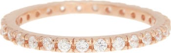 Swarovski Crystal Accented Eternity Band