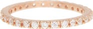 Adornia Swarovski Crystal Accented Eternity Band