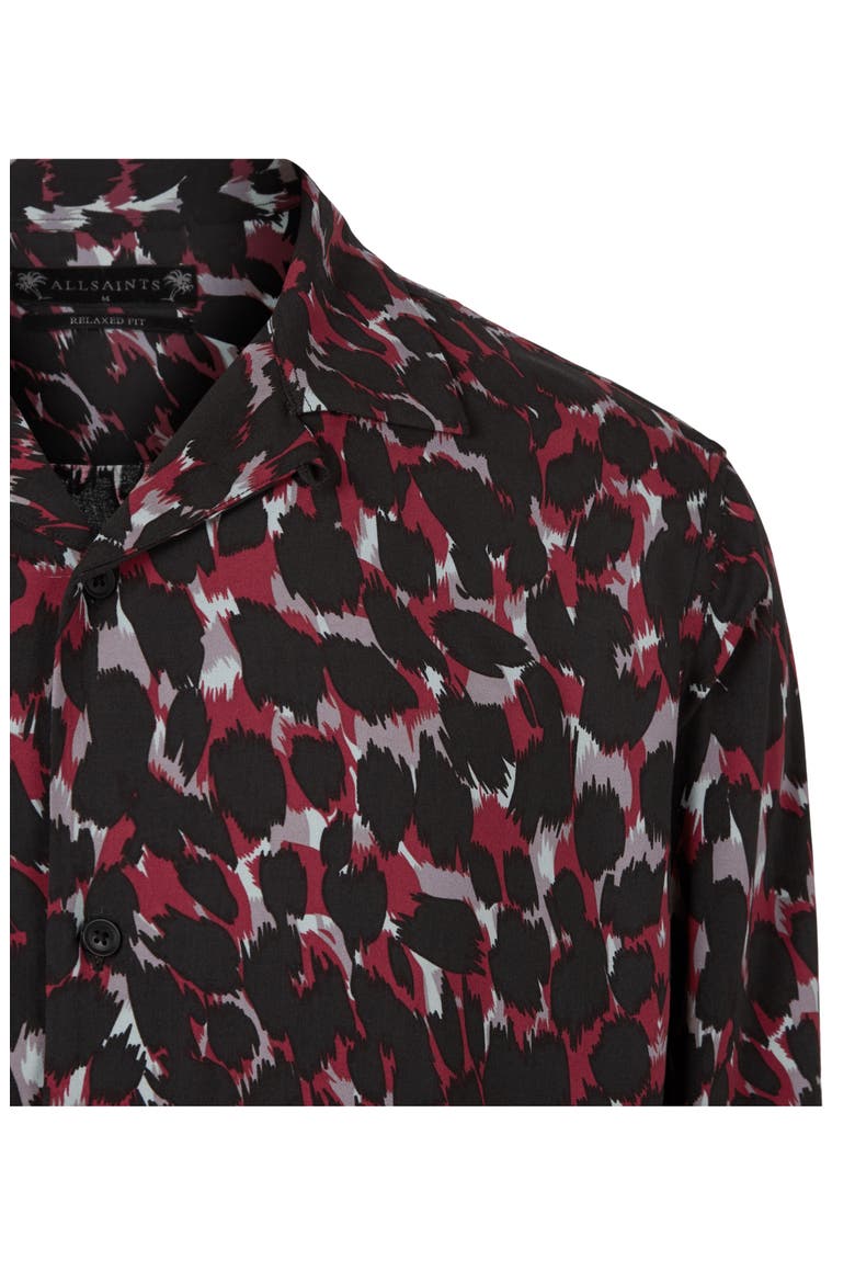 Jackson Print Button-Up Shirt, Alternate, color, RED