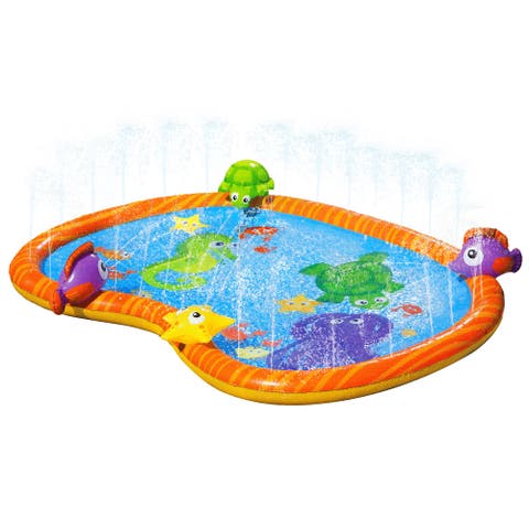 58 Inch Sprinkle Friends Outdoor Water Play Mat
