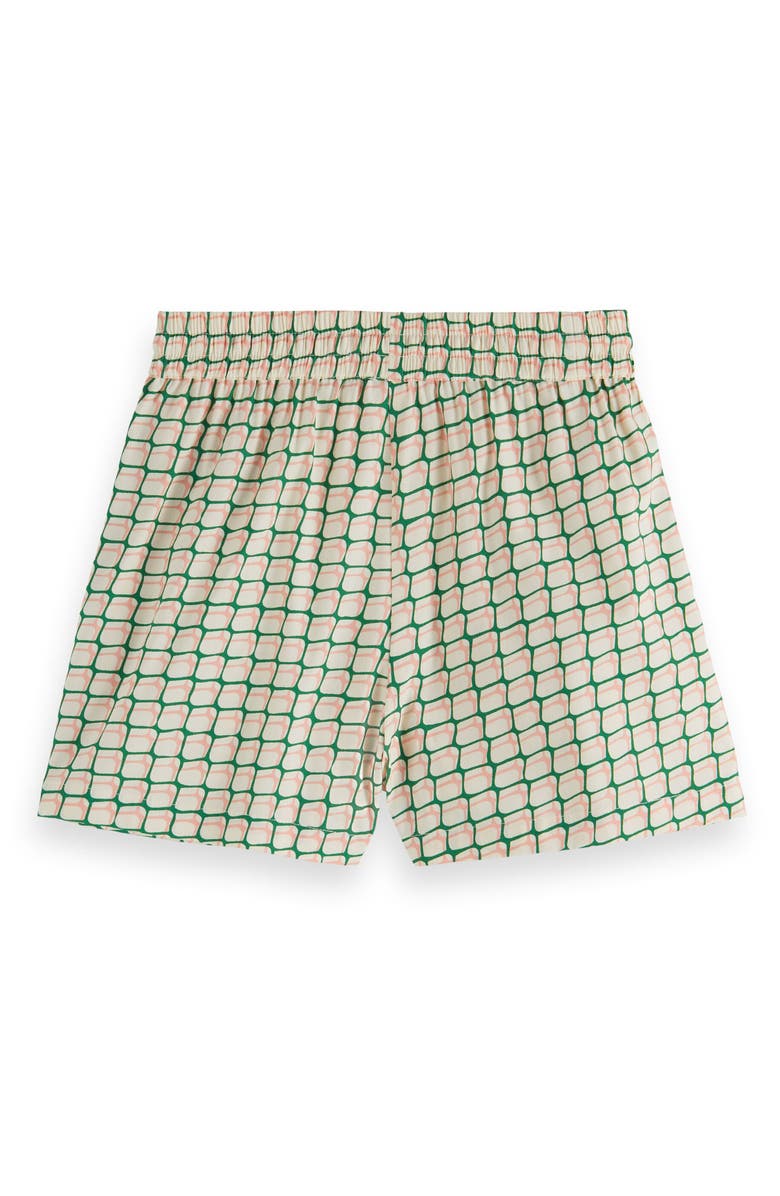 Scotch & Soda Kids' Geo Print Drawstring Shorts, Alternate, color, Doubles Net