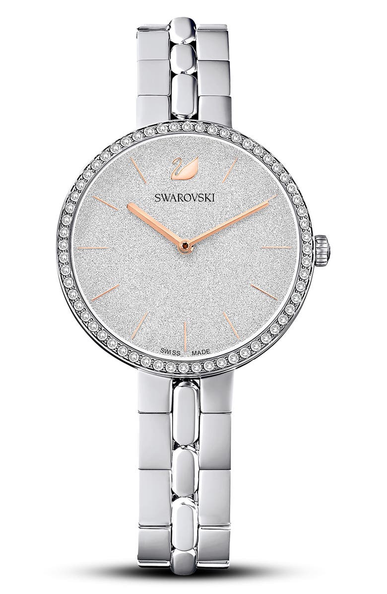 Swarovski Cosmopolitan Bracelet Watch, 40mm, Main, color, Silver