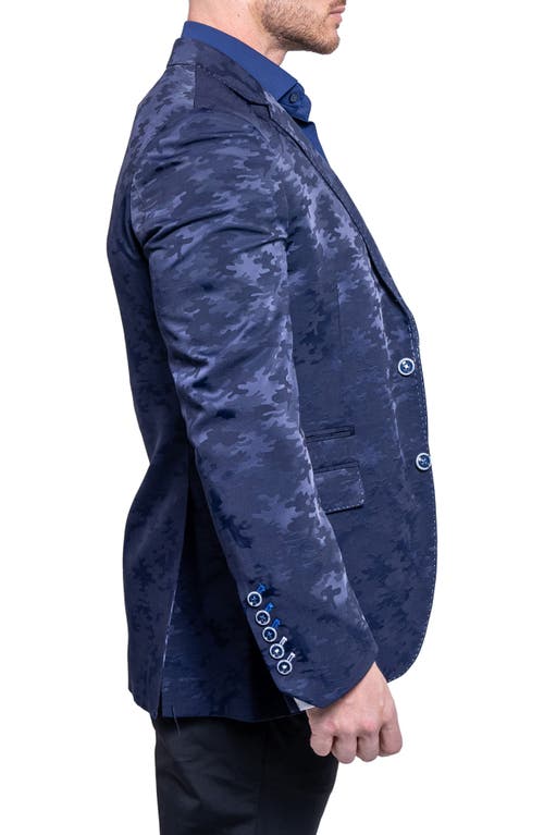 Maceoo Socrate Ascension Camo Blazer In Blue