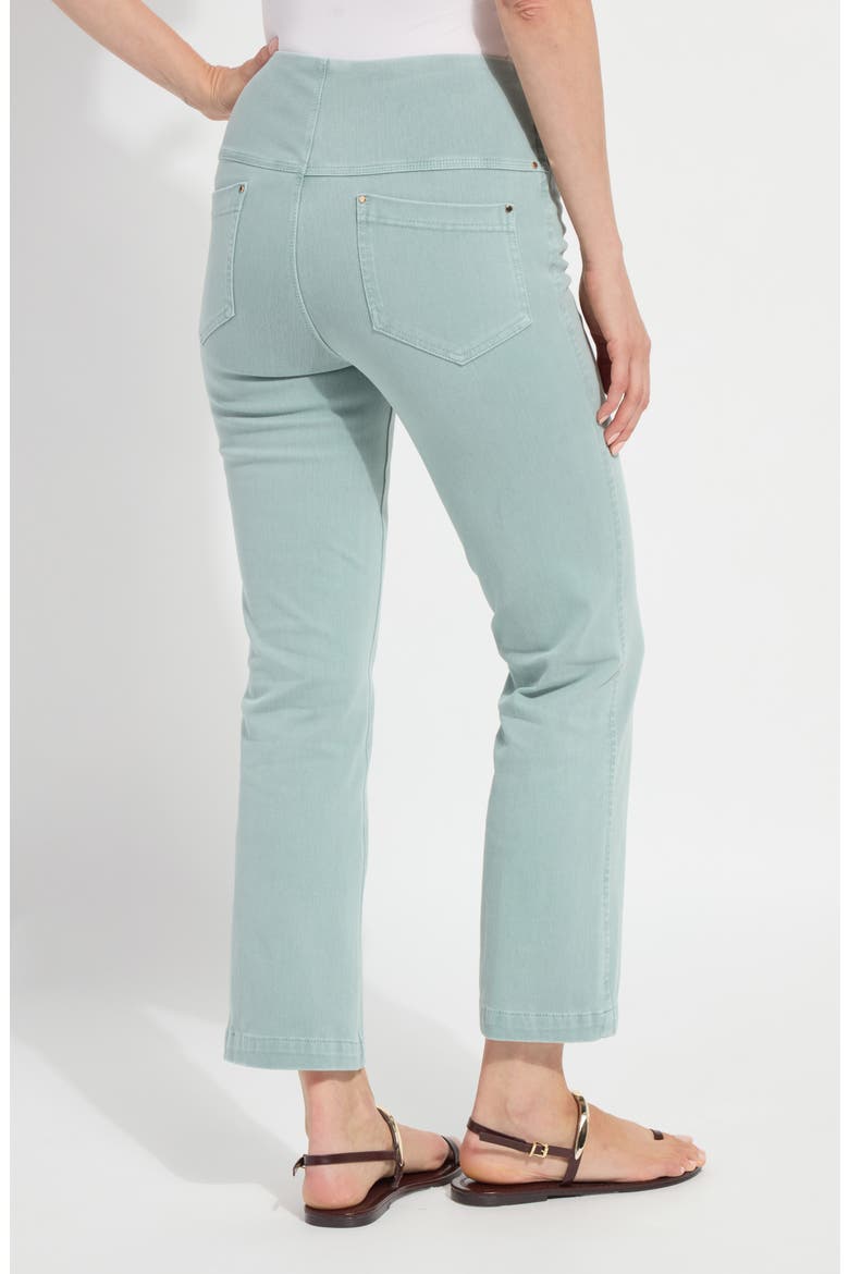 'Lyssentials Pull-On Baby Bootcut Ankle Jeans, Alternate, color, ANTIQUE WASH DETOX GREEN