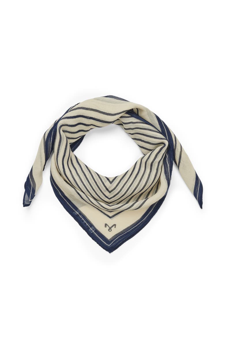 Masai Copenhagen MaAlissea Lightweight Square Neck Scarf, Alternate, color, Navy Blazer