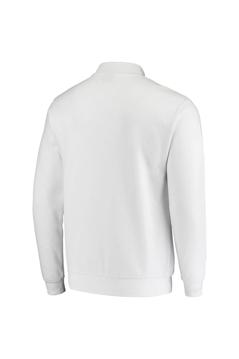 Men's Colosseum White NC State Wolfpack Tortugas Logo Quarter-Zip Jacket, Alternate, color, White