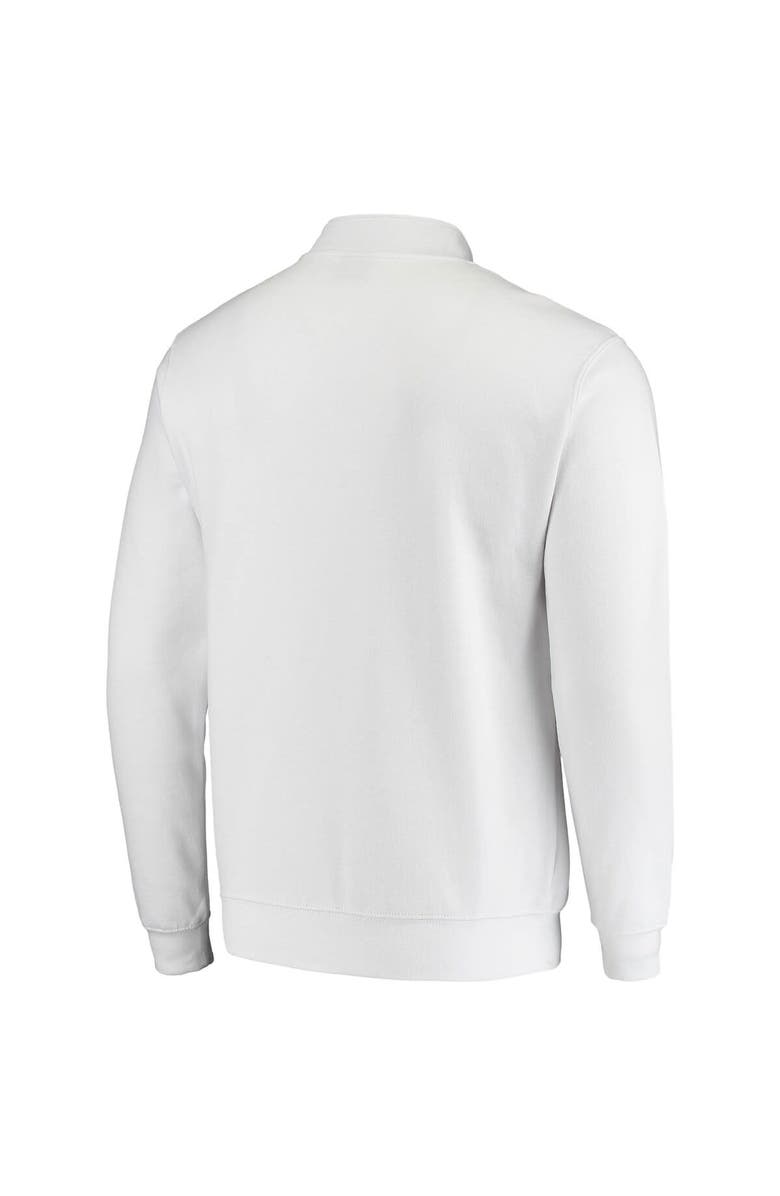 COLOSSEUM Men's Colosseum White NC State Wolfpack Tortugas Logo Quarter-Zip Jacket, Alternate, color, White
