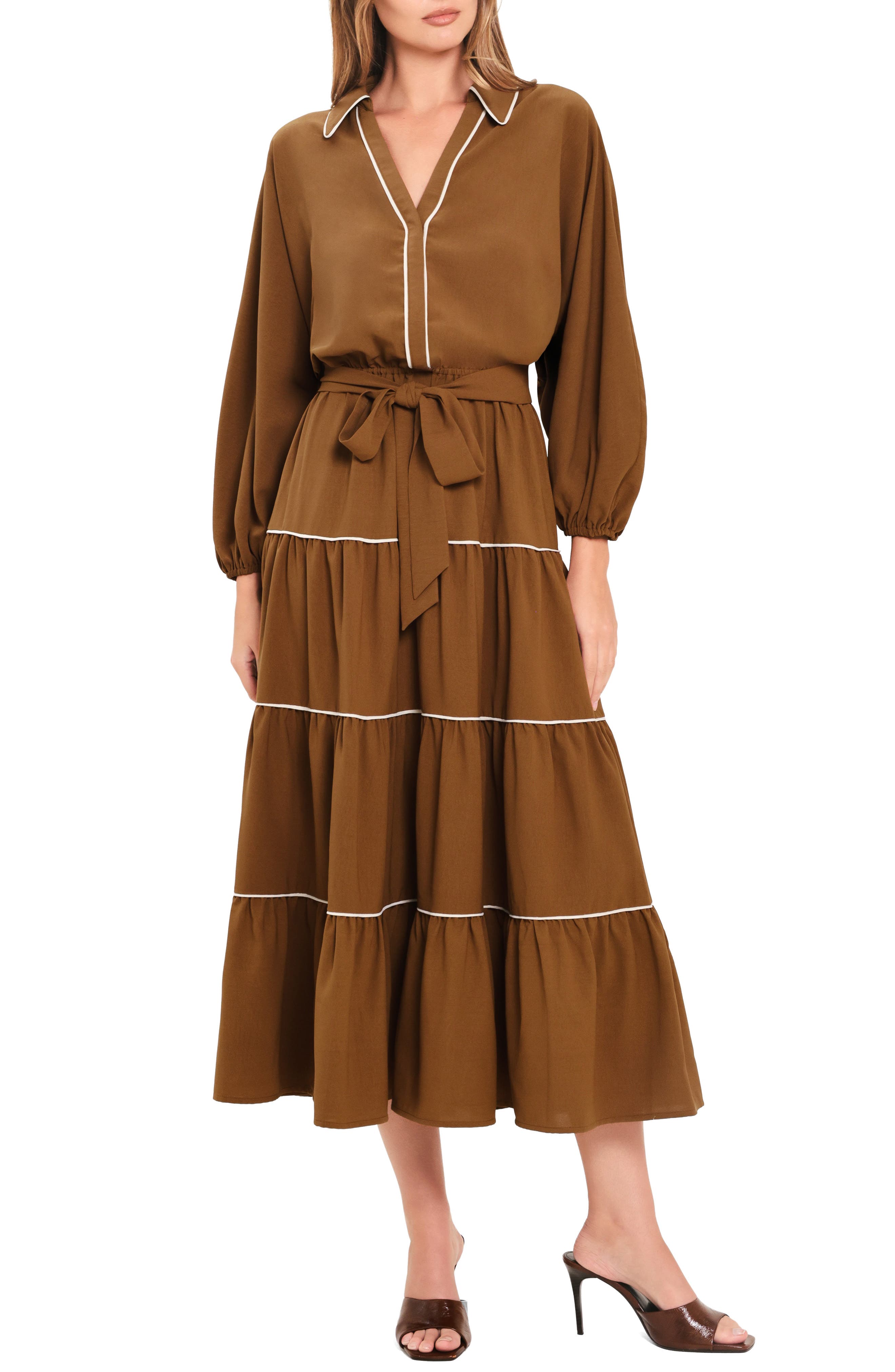 Tiered Midi Dress