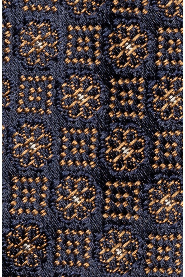 Medallion Woven Silk Tie, Alternate, color, LIGHT YELLOW