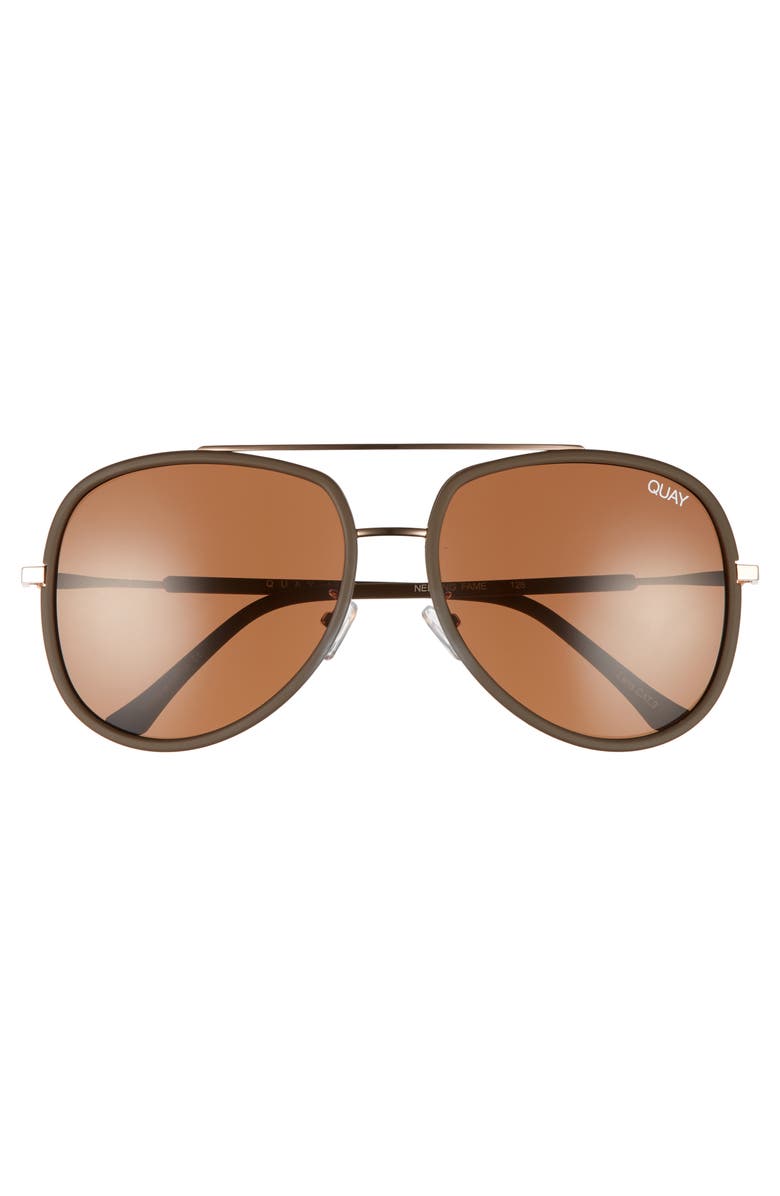 QUAY Australia 'Needing Fame' 65mm Aviator Sunglasses, Alternate, color,