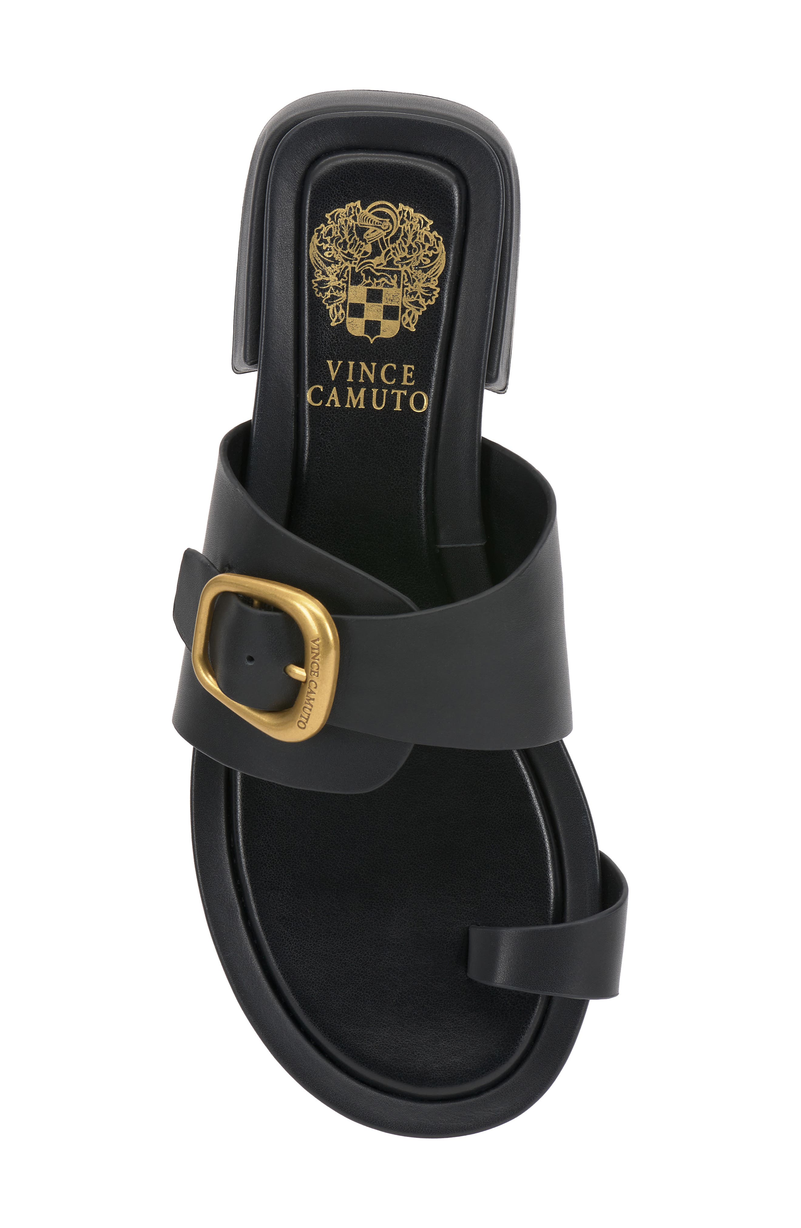 Vince Camuto Ranista Slide Sandal, Alternate, color, Black
