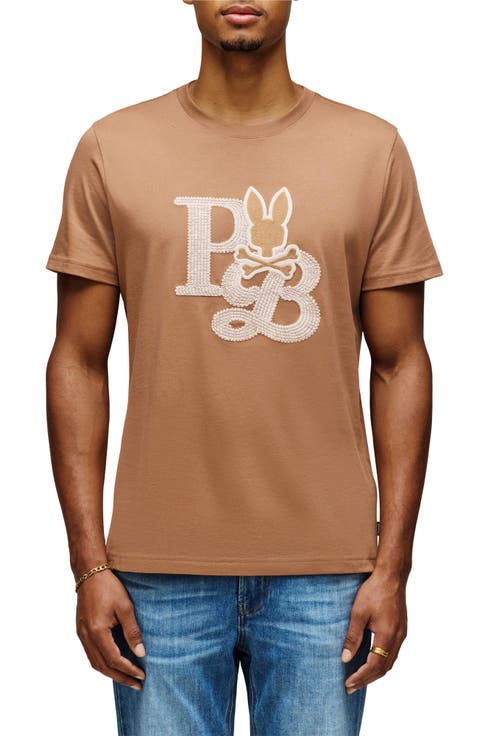 Caine Embroidered Pima Cotton T-Shirt