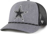 '47 Men's '47  Heather Charcoal Dallas Cowboys Carbon Rope Trucker Adjustable Hat