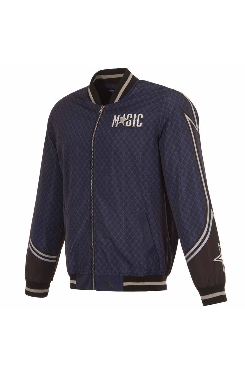 JH DESIGN Men's JH Design Navy Orlando Magic 2023/24 City Edition Full-Zip Bomber Jacket, Alternate, color, 