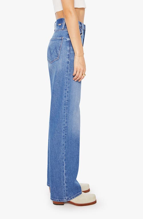 Mother Tunnel Vision Sneak High Waist Straight Leg Jeans In Blue