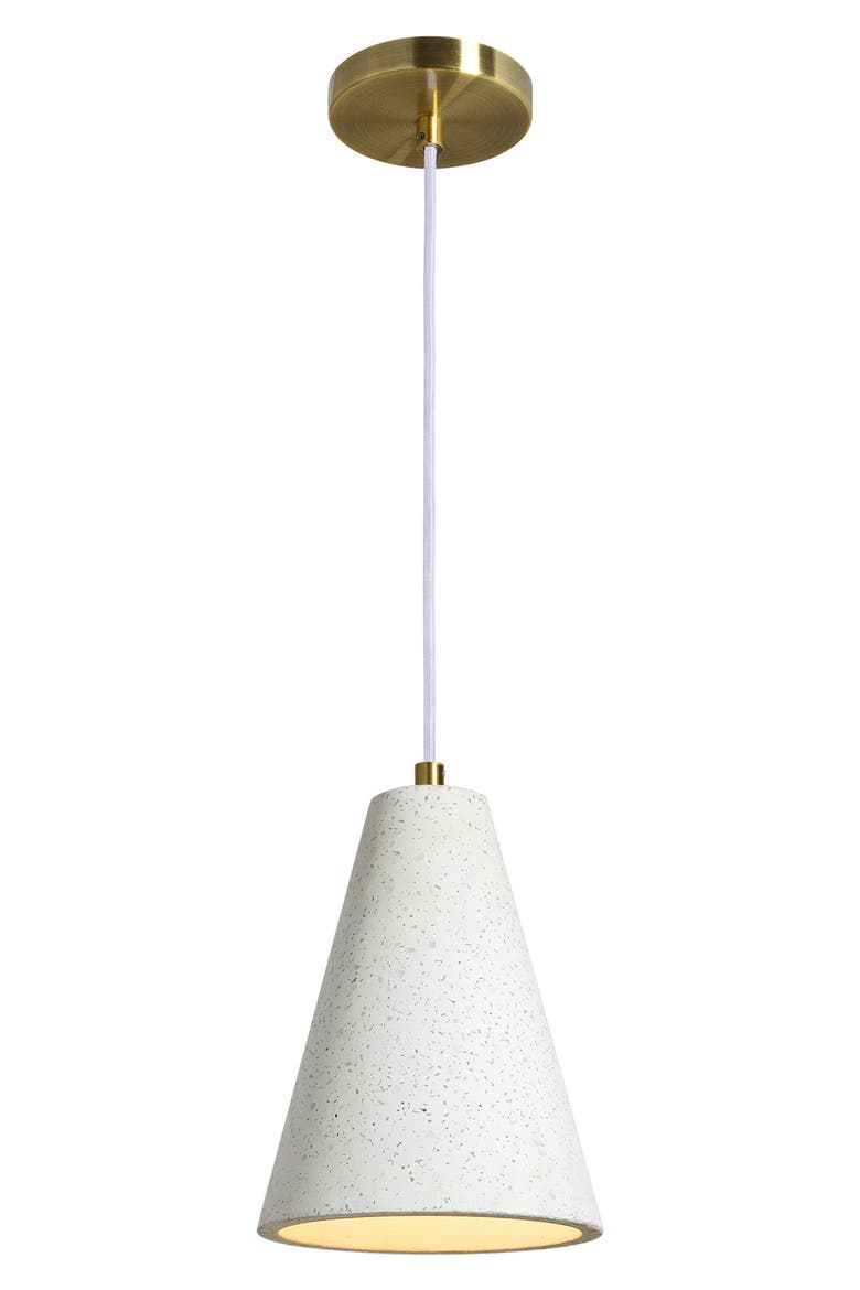 Paula Ceiling Light Fixture, Main, color, OFF WHITE/ SPECKLES/ ANT BRASS