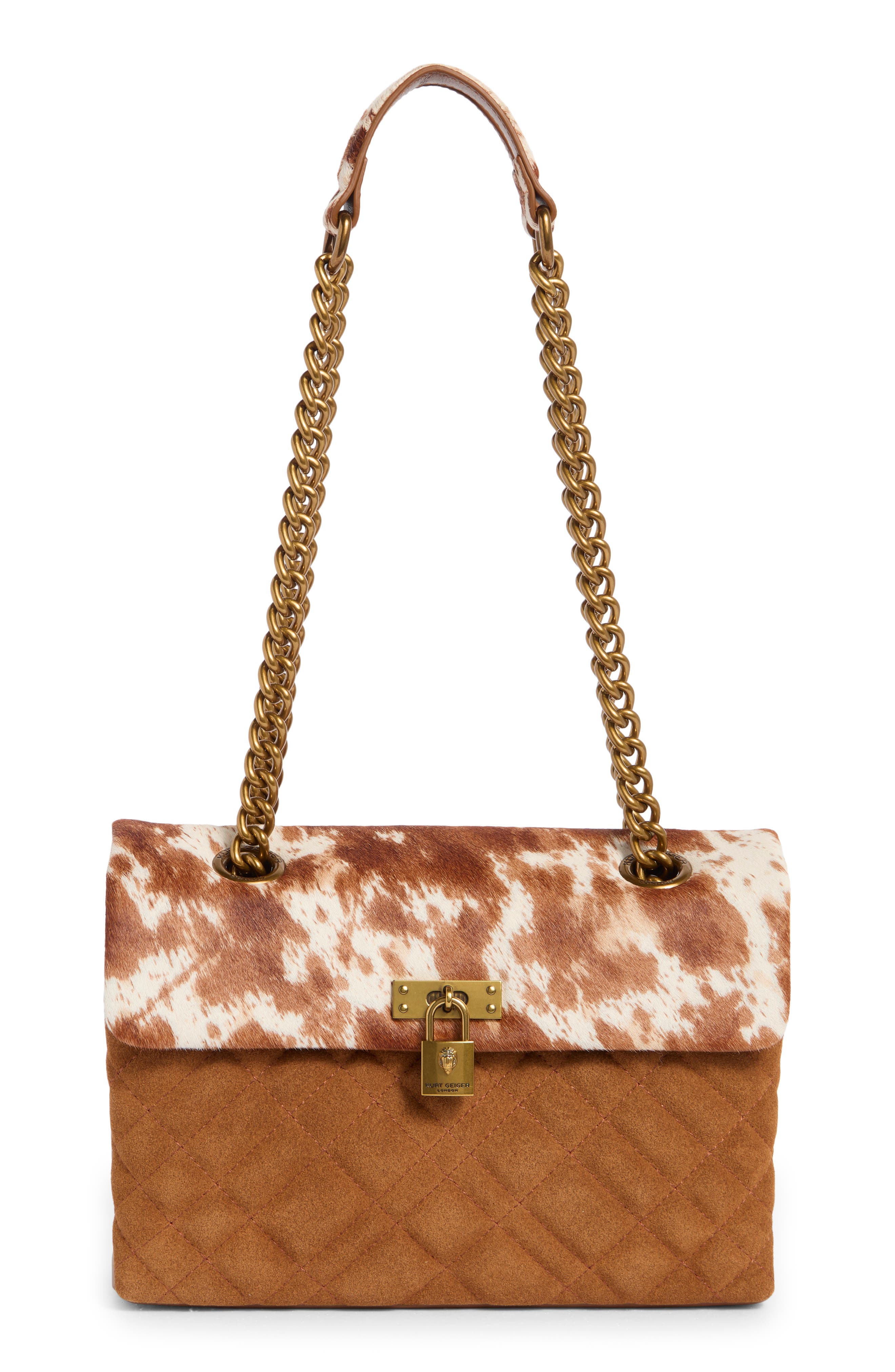 Kurt Geiger London Brixton Genuine Calf Hair Shoulder Bag