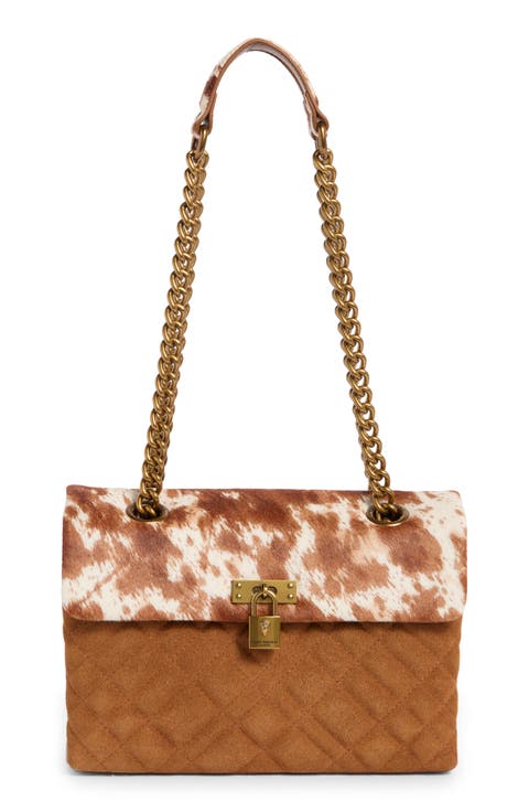 Brixton Genuine Calf Hair Shoulder Bag