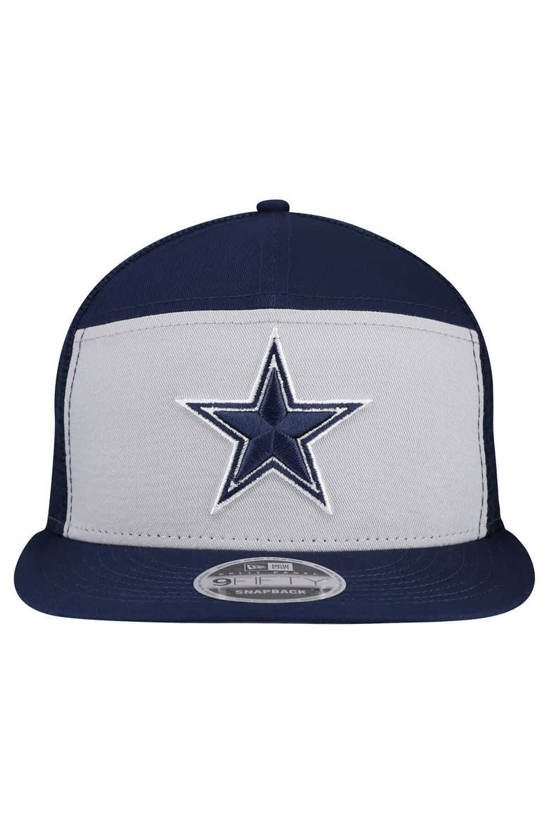 Men's New Era Gray/Navy Dallas Cowboys Outdoor Split Panel 9FIFTY Snapback Hat, Alternate, color, Gray