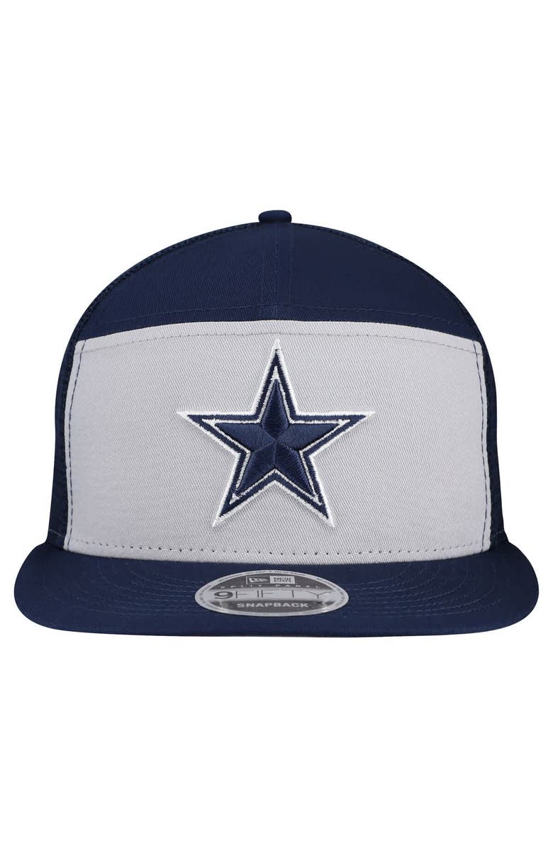 New Era Men's New Era Gray/Navy Dallas Cowboys Outdoor Split Panel 9FIFTY Snapback Hat, Alternate, color, Gray