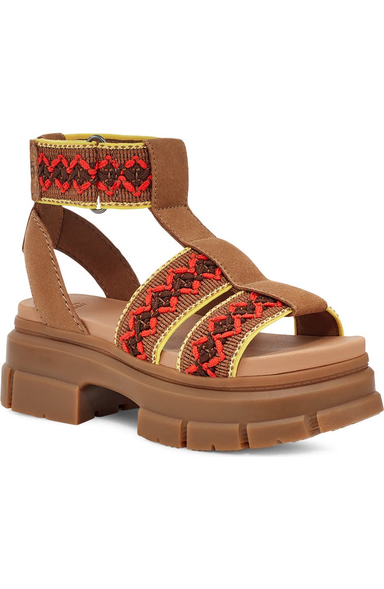 UGG<sup>®</sup> Ashton Heritage Braid Sandal, Main, color,