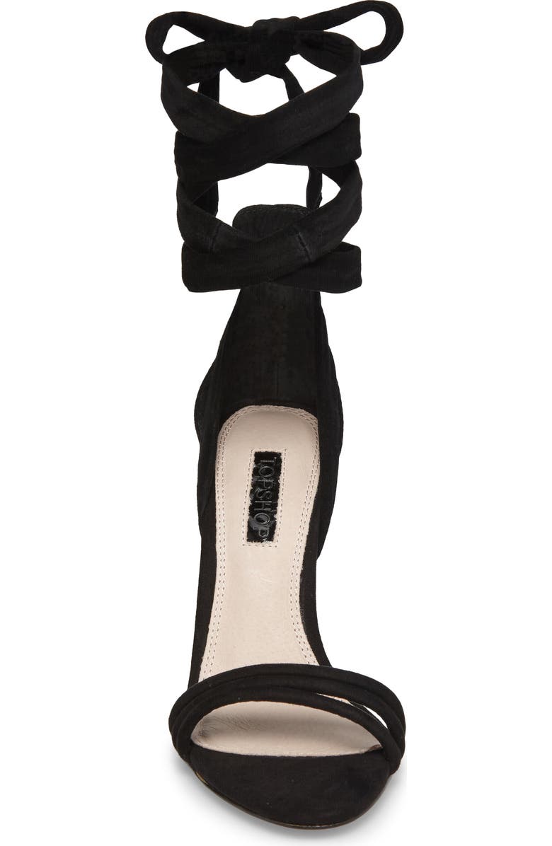 Topshop Ramona Ankle Wrap Sandal, Alternate, color,