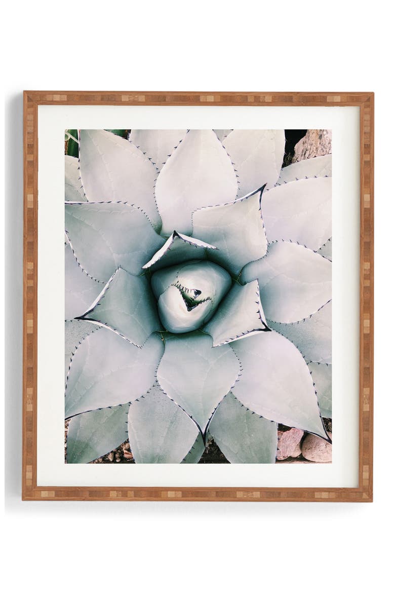 My Desert Rose Framed Wall Art, Main, color, BLUE
