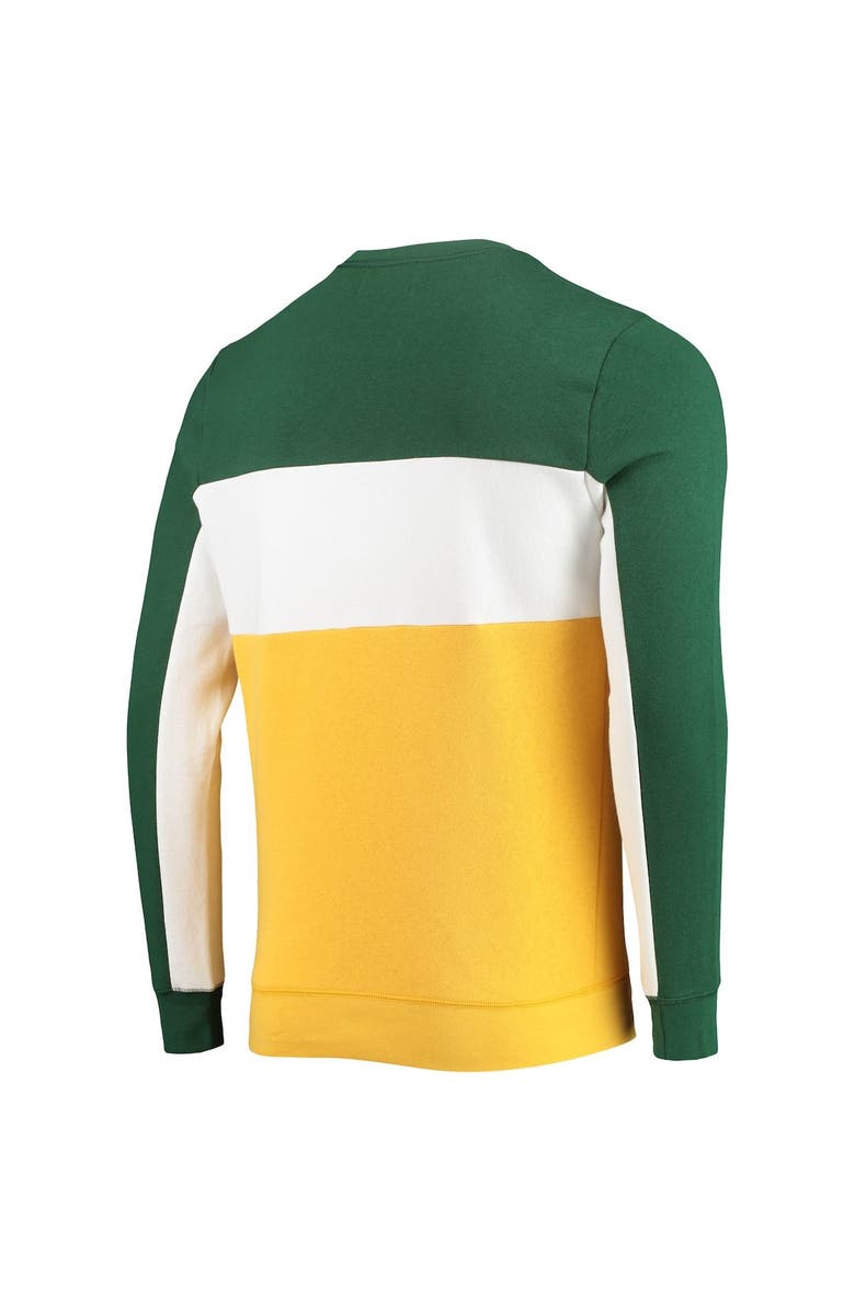 Junk Food Men's Junk Food Green/Gold Green Bay Packers Color Block Pullover Sweatshirt, Alternate, color,