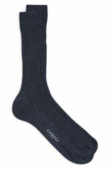 Canali Ribbed Cashmere & Silk Dress Socks