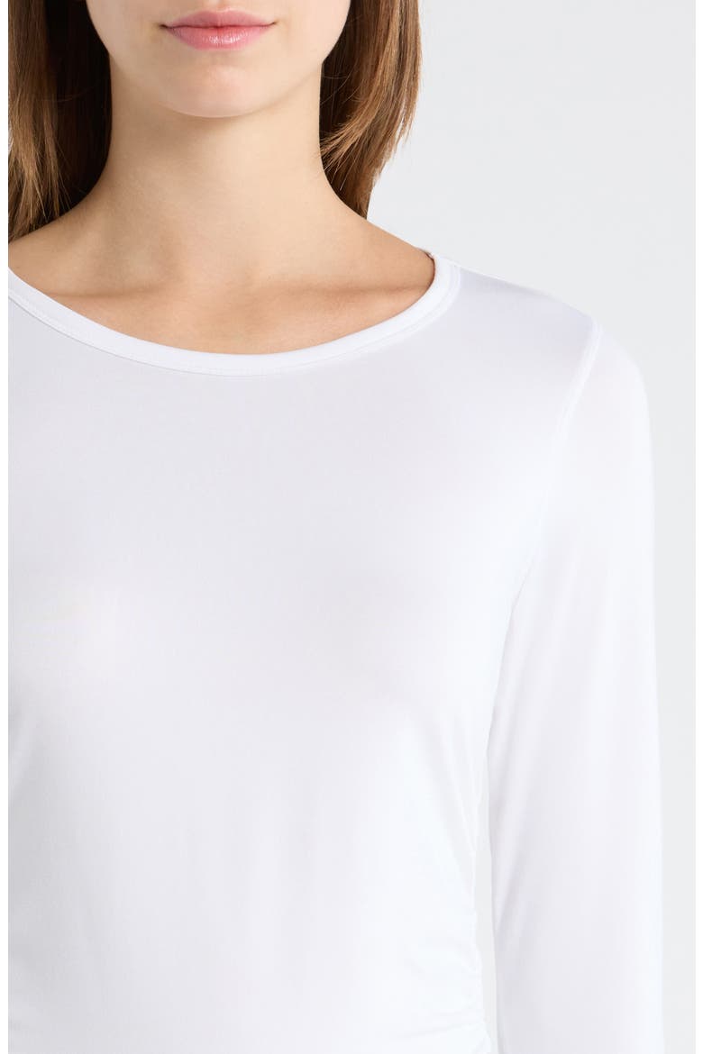 Celestia Long Sleeve Performance T-Shirt, Alternate, color, HEATHER VANILLA ICE