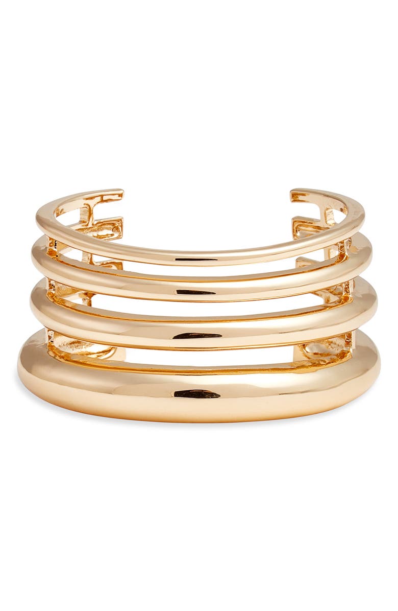 Open Edit Illusion Layered Cuff Bracelet | Nordstromrack