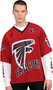 STARTER Men's Starter Red/White Atlanta Falcons Short Sleeve & Long Sleeve T-Shirt Combo Pack