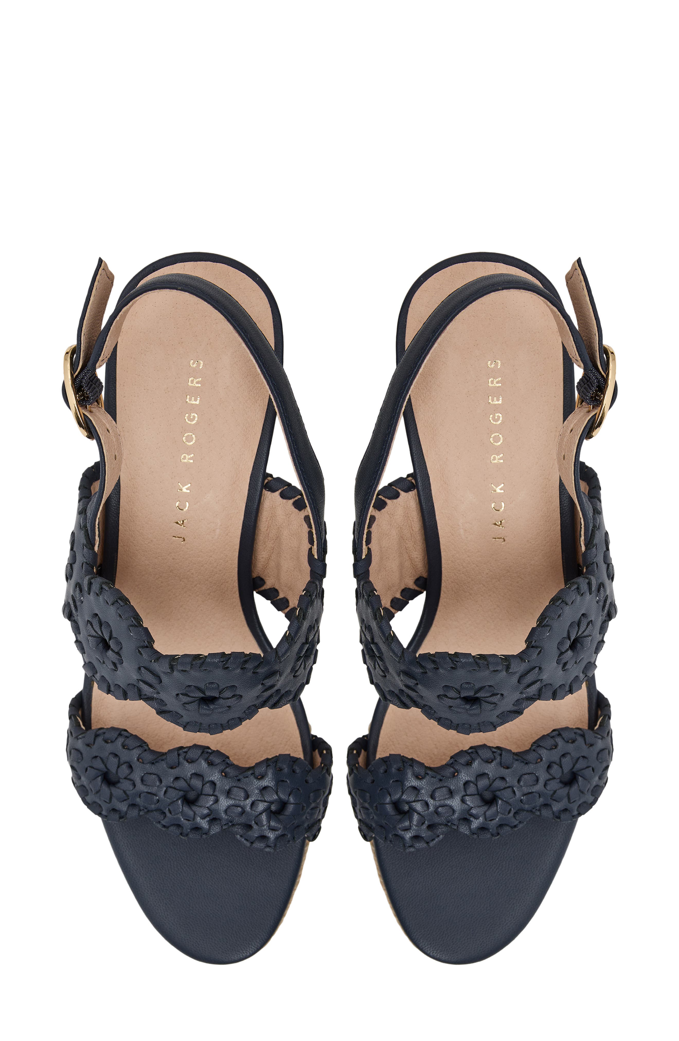 Laurin Platform Wedge Sandal, Alternate, color, MIDNITE