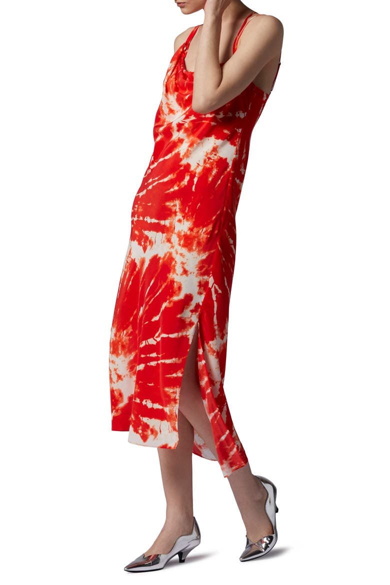 Silvana Print Silk Slipdress, Alternate, color, FIERY RED MULTI